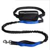 Reflective Hands Free Dog Leash with Zipper Pouch, Durable Bungee and Dual Padded Handles for Large and Medium Dogs