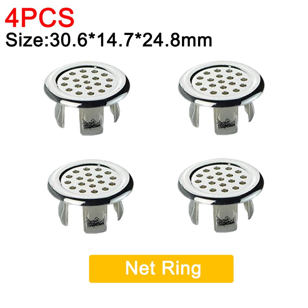 2/4 шт., круглая крышка для раковины, кран для раковины, отделка отверстий, полое кольцо для раковины, украшение для кухни, ванной комнаты, принадлежности