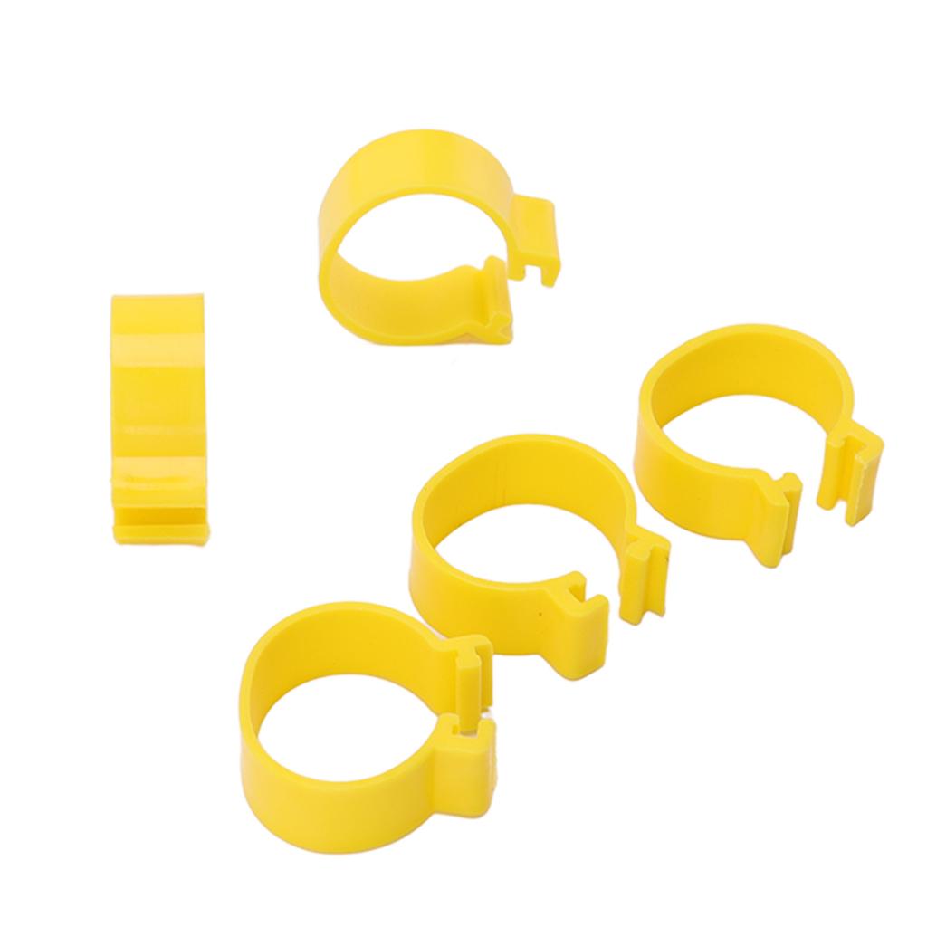 100PCS Chicken Ankle Rings Reusable Plastic Duck Leg Bands Clips For Breeding Chickens Ducks Geese