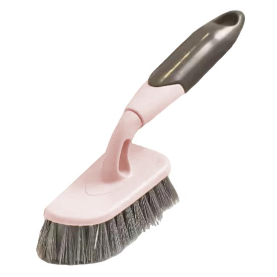 Household Floor Brush Ergonomic Non-Slip Handle Hard Bristles Floor Scrubber Kitchen Bathroom Heavy-Duty Stain Scrubbing Tool