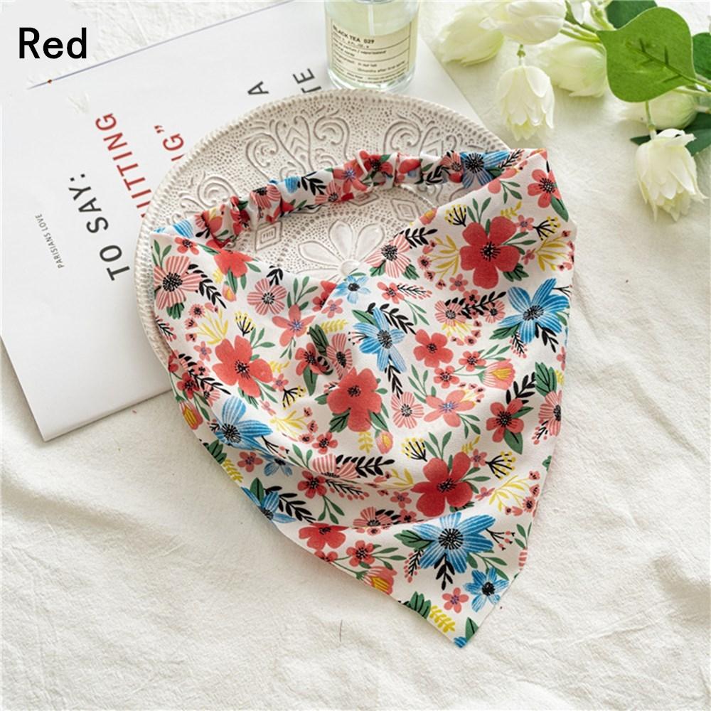 Vintage Elastic Headwrap Scrunchies Turban Triangle Bandanas Headband Hairband Hair Scarf