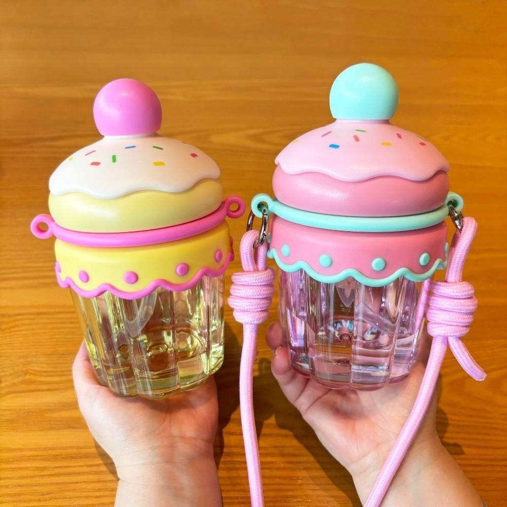 Transparent Clear Tumbler Crossbody Hanging Rope Iced Coffee Cup Drinkware Suction Cup  Home Use