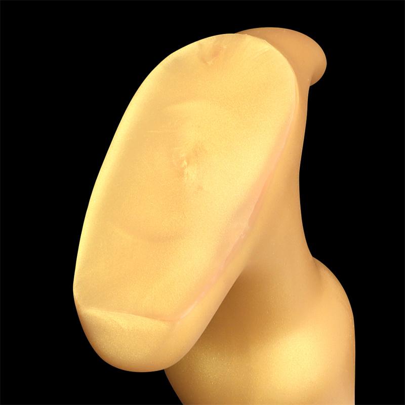 Золотые силиконовые анальные пробки для жопы, удлиненные, глубокие анальные пробки, расширенный анальный клуб, женская мастурбация