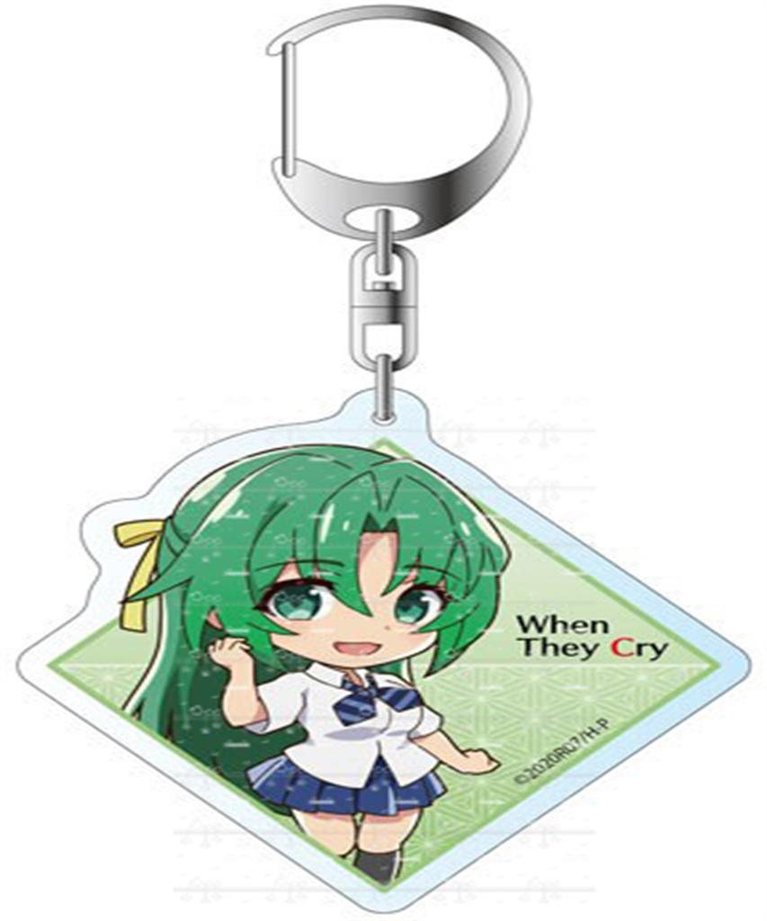 Модные подарки для фанатов аниме Higurashi When They Cry HD Персонажи Акриловый брелок Рюгу Рэна Сонодзаки Мион Серия настольных украшений