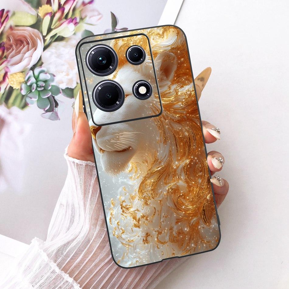 Для Infinix Note 30 30Pro X678B X6716B X6711 Крутой чехол для телефона 'Дракон Тигр' Note 30 Pro Note30 4G 5G Черные силиконовые мягкие чехлы