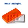 8 слотов для хранения света зубного оттенка, бокс для смешивания, стоматологическая палитра с крышкой, органайзер для виниров