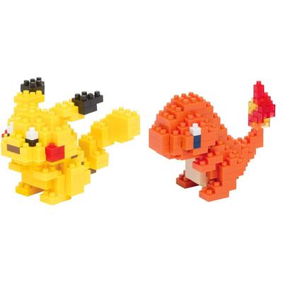 Набор Nanoblock Kawada Pokemon Карманный Монстр Пикачу NBPM-001 + Хитокаге NBPM-002