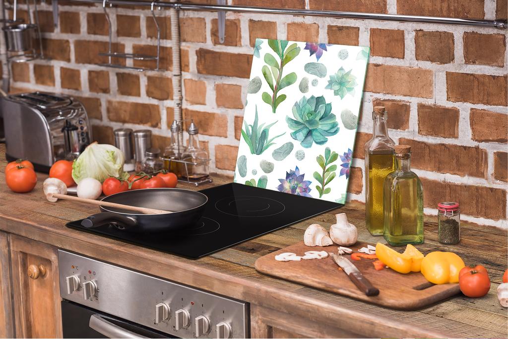 GLASS CUTTING BOARD 45x52 Flower