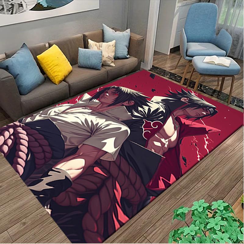 1pc naruto Carpet for Room Floor Mat, Comfortable Office Chair Printed Area Rug, Beautiful Hotel Rug