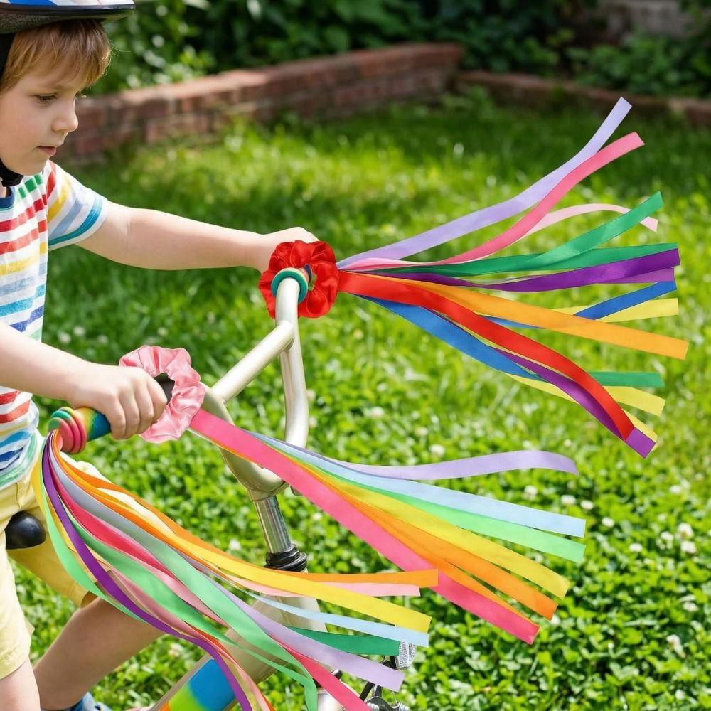 6Pcs Rainbow Gymnastics Long Ribbon Multicolor Elastic Dance Ribbons  Children's Gymnastics