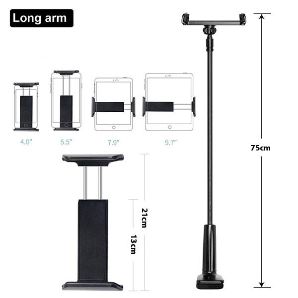 AWEI uchwyt biurkowy X3 4"-10,5" czarny /black długie ramię