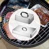 2x Прямоугольная крышка для плавления сыра, прочная, с ручкой, аксессуар для сковороды для