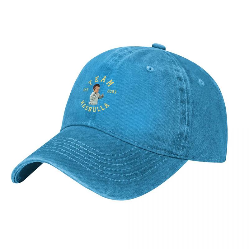 Team Hasbulla Est Washed Cotton Baseball Cap Unisex Adjustable Hat Classic Fit Canvas Design For Daily Wear And Fan Style