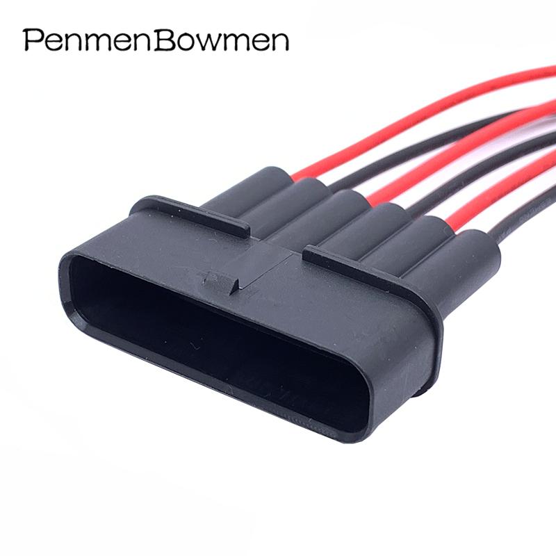 1 Set 6 Pin Auto Accelerator Pedal Throttle Electrical Cable Connectors Wire Harness Plug 90980-11858 for Toyota 7283-1968-30