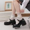 Носки Lolita Lace Calf Socks - дышащие белые носки средней длины для женщин (Весна лето)