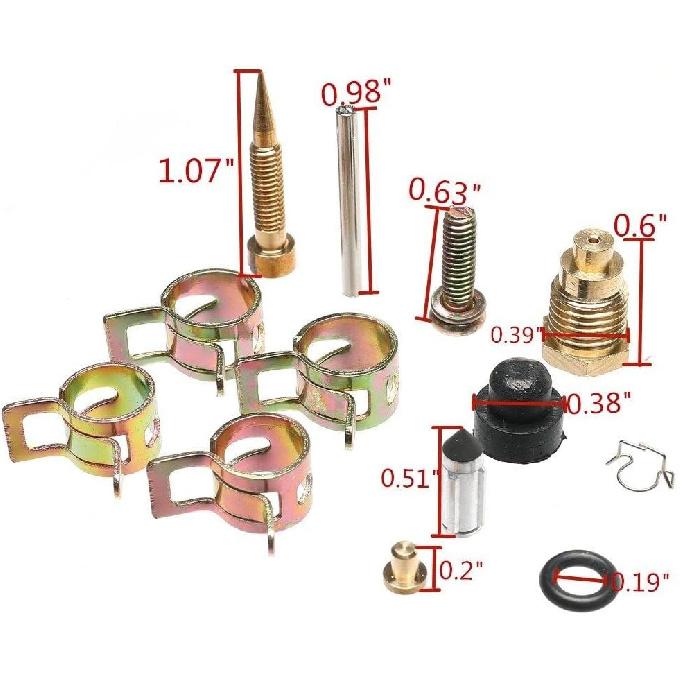 18-7768 6H4W009304 9-37503 Carburetor Repair Rebuild Kit Replacement for Ya-maha 40-50HP 2-Stroke Outboards Engines Carb Carburetor Replaces