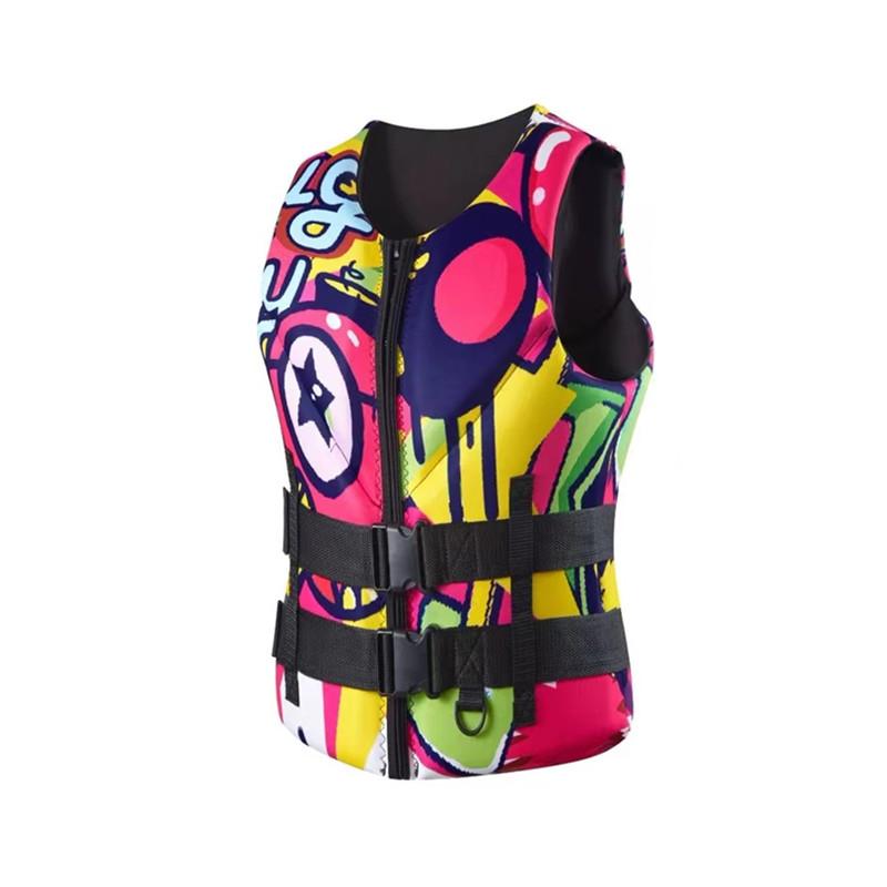 2025 Неопреновый спасательный жилет для занятий водными видами спорта на открытом воздухе, жилет для рыбалки, плавания, серфинга, дрифтинга, каякинга, плавучий, безопасный