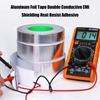 25m Aluminum Foil Tape Double Conductive EMI Shielding Heat Resist (10mm) DE