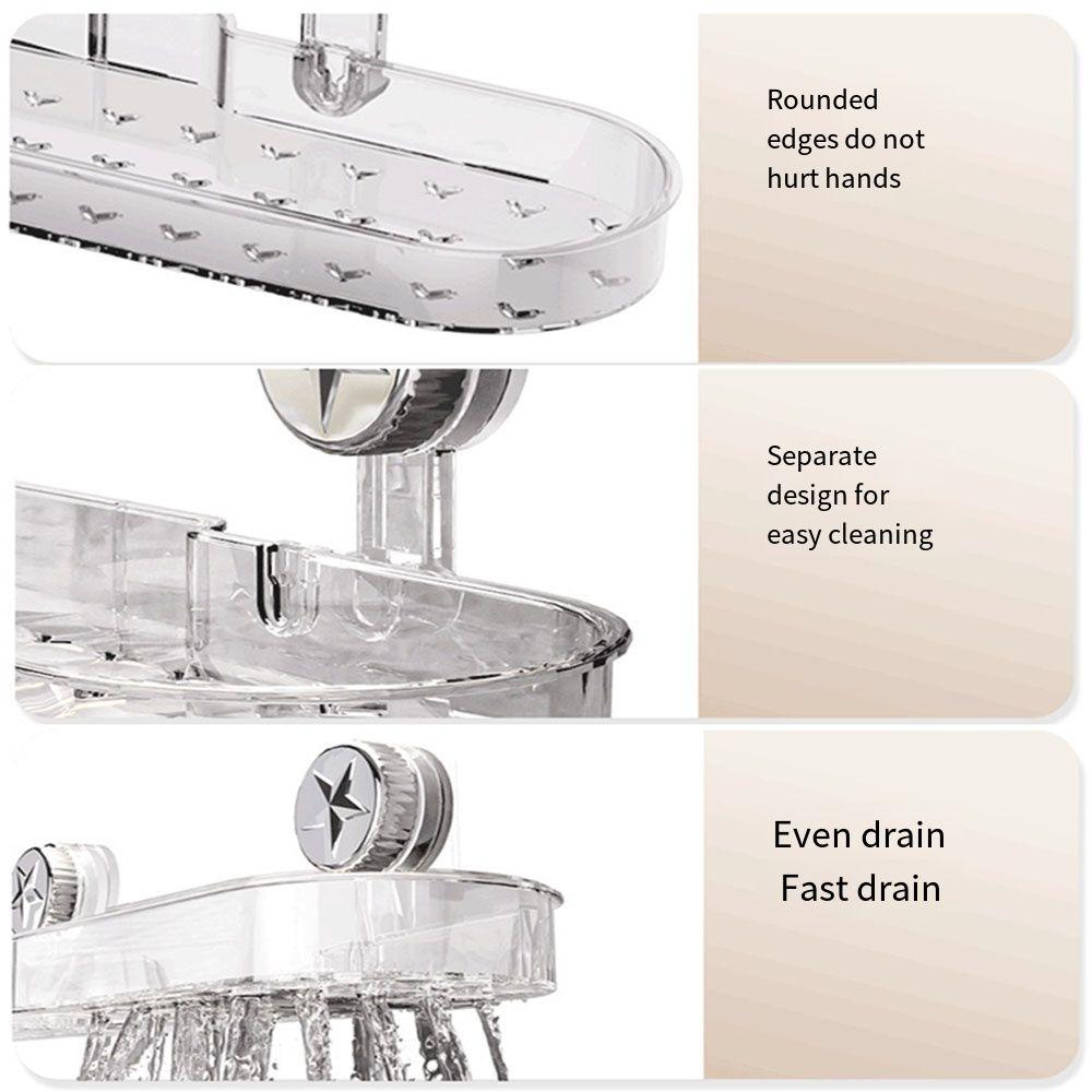 Стеллаж для хранения кранов без сверления Многоцелевой держатель для полотенец для губки Полка для унитаза