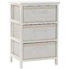 Chest of Drawers - DKD HOME DECOR - Standard - Paulownia Wood and Bamboo - 32x42x63 Cm - White