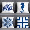 Seahorse Coral Pattern Pillowcase Office Living Room Home Pillowcase Car Ornaments