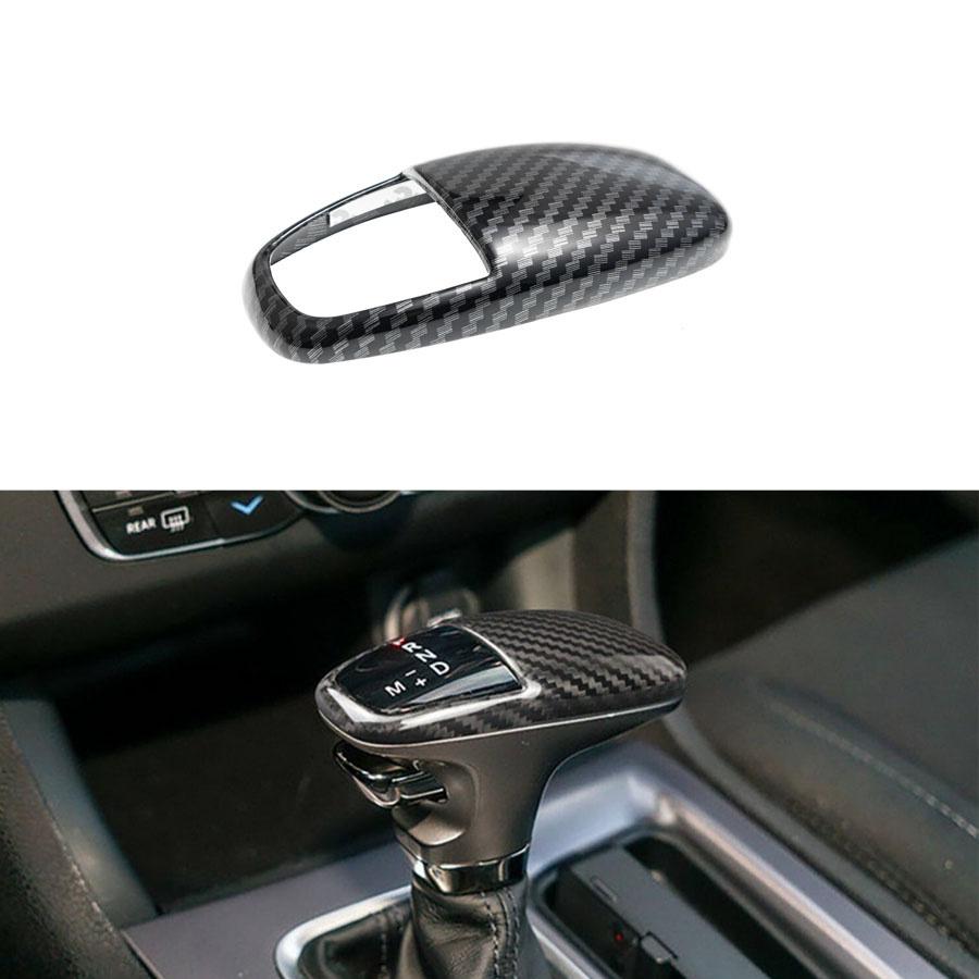 Carbon Fiber Look Gear Shift Knob Cover Trim For 2015+ Dodge Challenger Charger