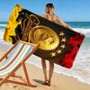 Galatasaray Echo Print Beach Towel, Large Soft Quick Dry Towel for Beach Camping Swimming