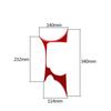 Red Carbon Fiber Interior Center Cupholder Cover Trim For Nissan 370Z 2009-