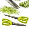 Muti-Layers Kitchen Scissors Stainless Steel Vegetable Cutter Scallion Herb Laver Spices Cooking Tool Cut Kitchen Accessories