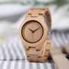BOBO BIRD Men's and Women's Handmade Bamboo Wood Wristwatch with Scale Quartz Movement, Lightweight Casual Sports Watch (Women's)