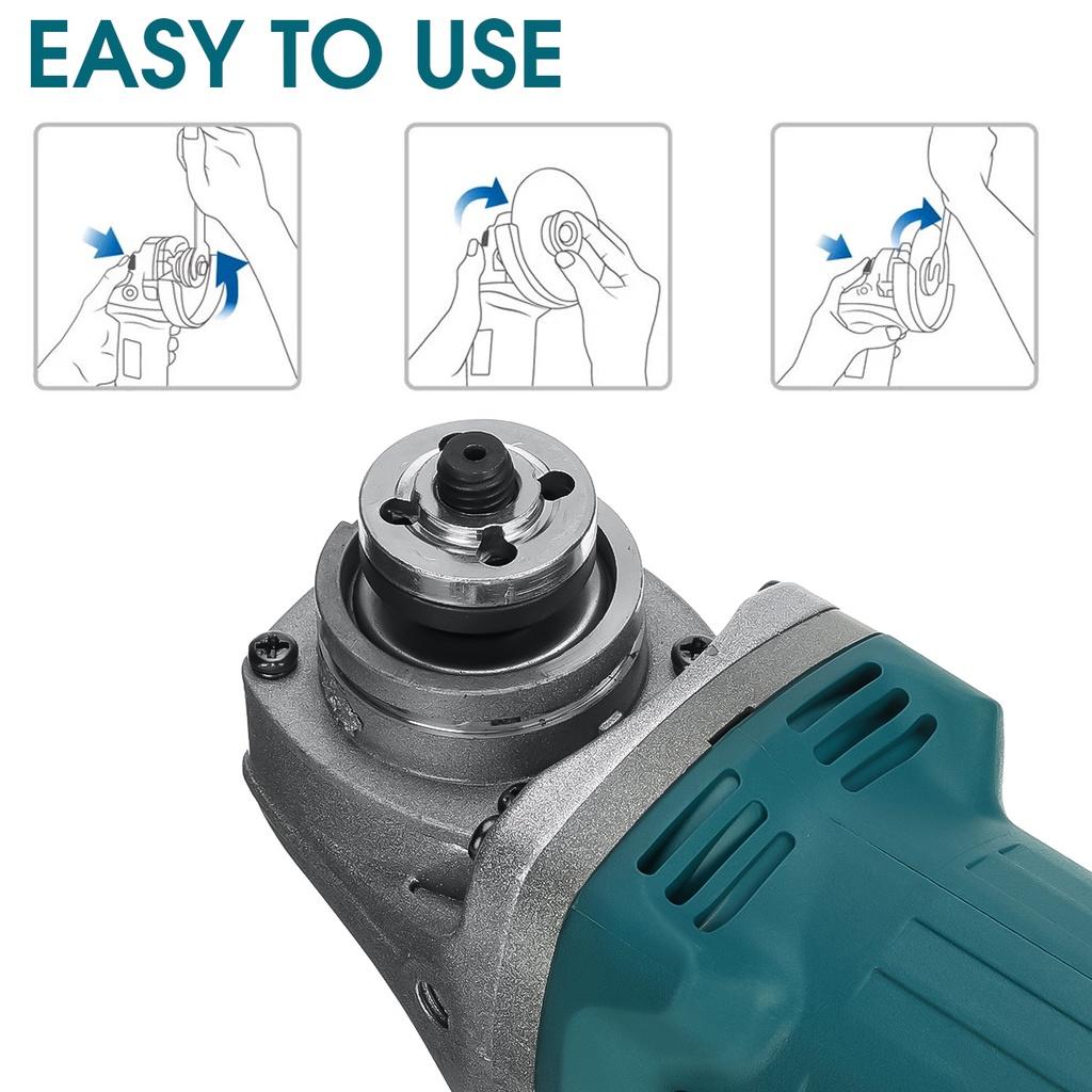 588VF 6 скоростей 2 в 1 Беспроводная угловая шлифовальная машина Полировщик автомобиля Бесщеточная электрическая угловая шлифовальная машина для батареи Makita 18 В