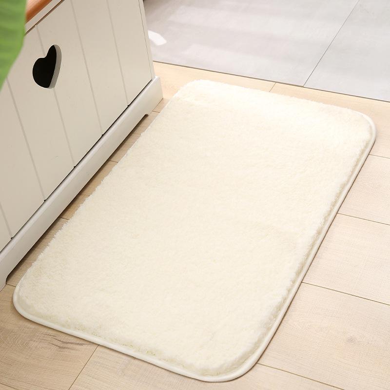 High-Pile Non-Slip Water-Absorbing Floor Mat for Kitchen & Bathroom