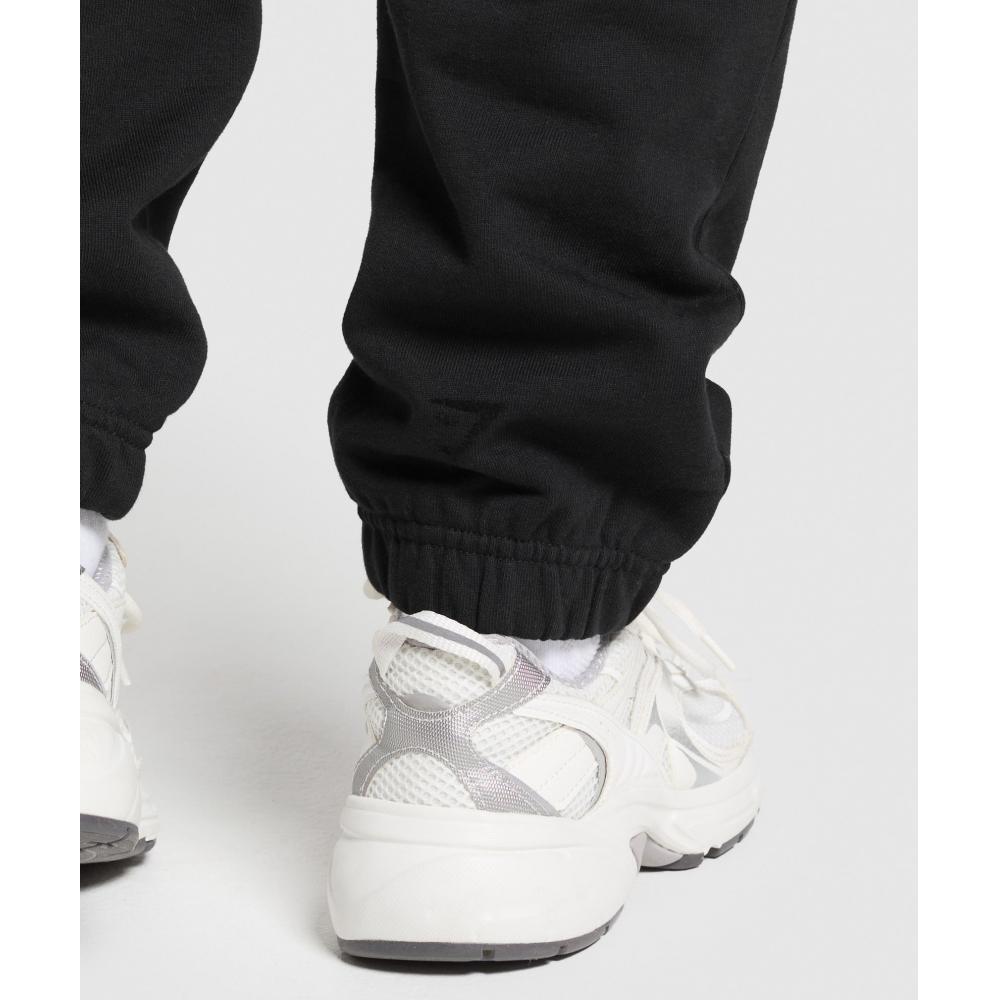 Gymshark Спортивные брюки Campus Classics Graphic Black B2b2a Bb2j