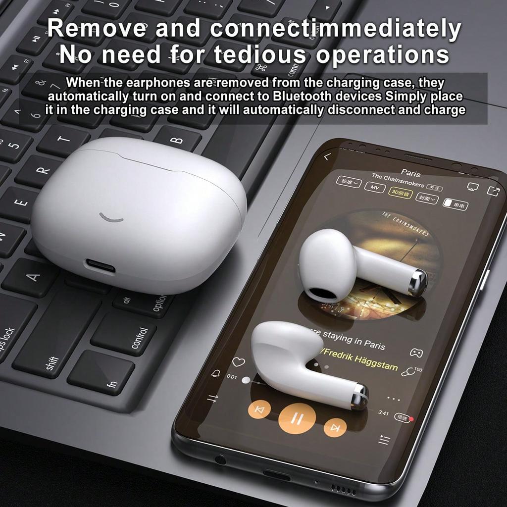 Long-lasting Bluetooth wireless earphones with HIFI sound quality
