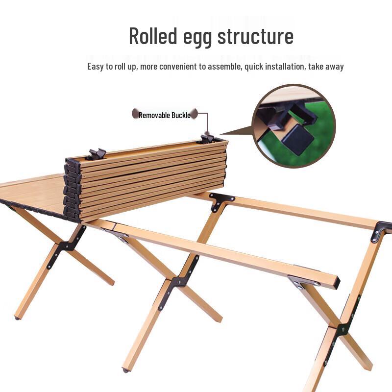 Portable Outdoor Roll-Up Camping Table