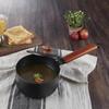 2L Milk Pot Wooden Handle Gas Stove Induction Cooke Baby Breakfast Milk Coffee Saucepan Cookware Cast Iron Non-stick Soup Pot