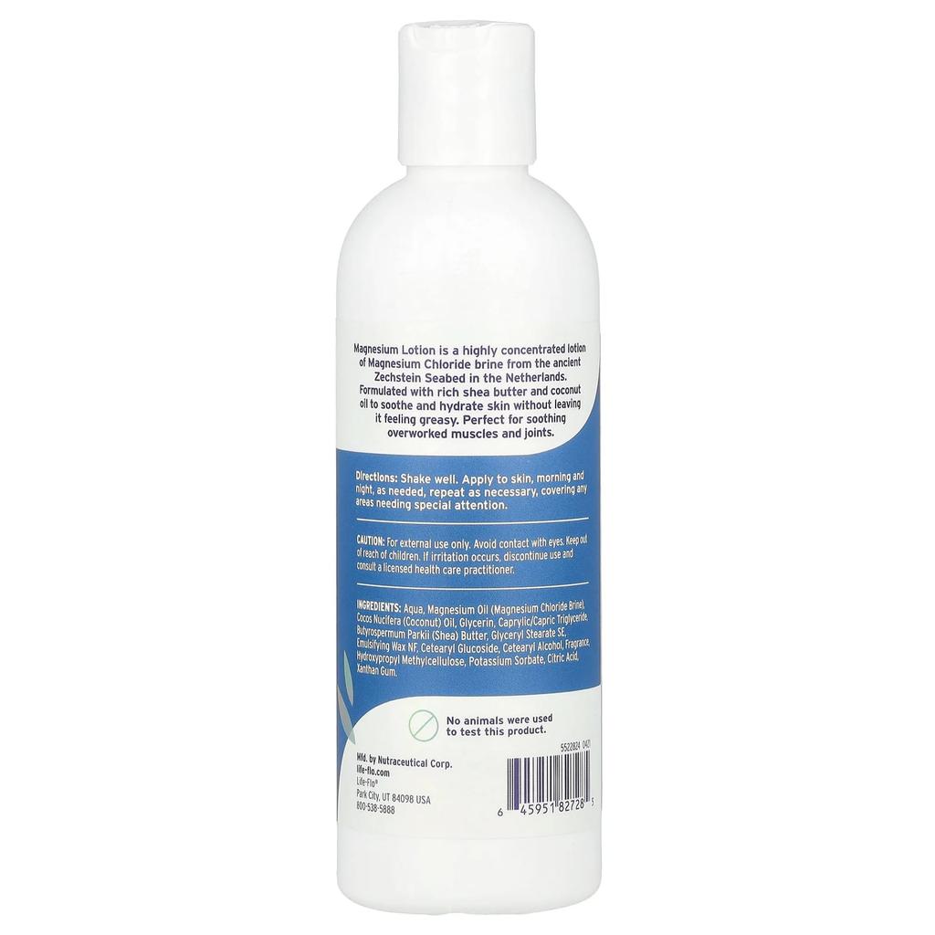 Life-Flo, Magnesium Lotion, Vanilla, 237Ml(8Fl Oz)