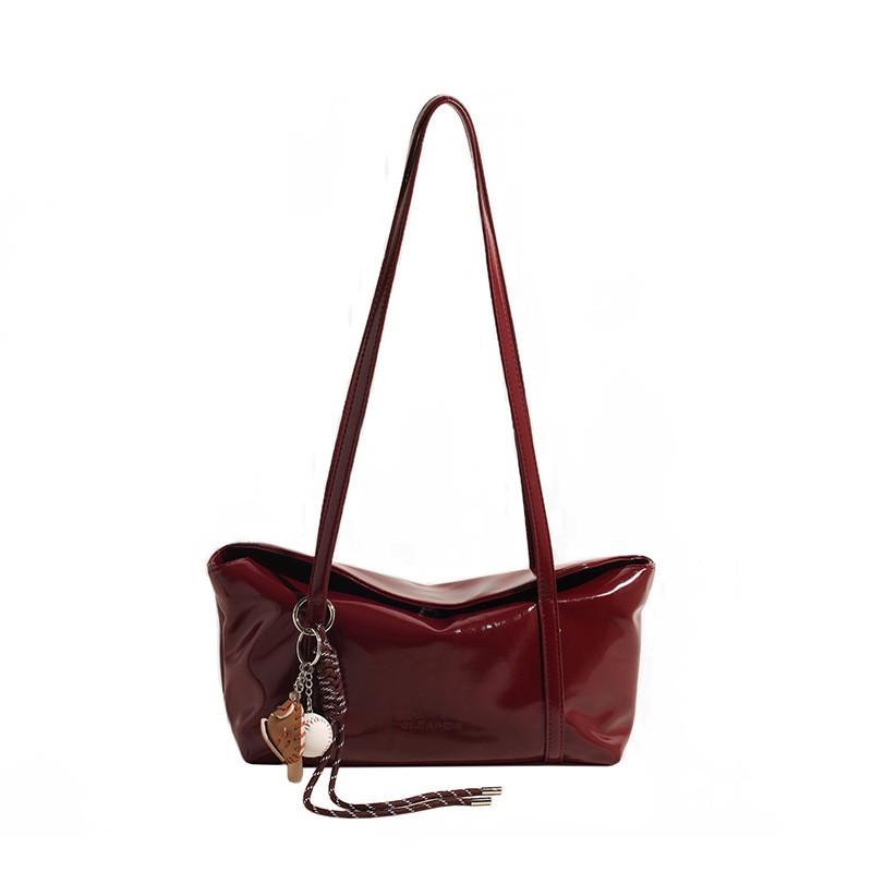 Ielgy Korean Version Niche Underarm Bag Trendy Retro Portable Commuter Simple Large-Capacity Shoulder Bag