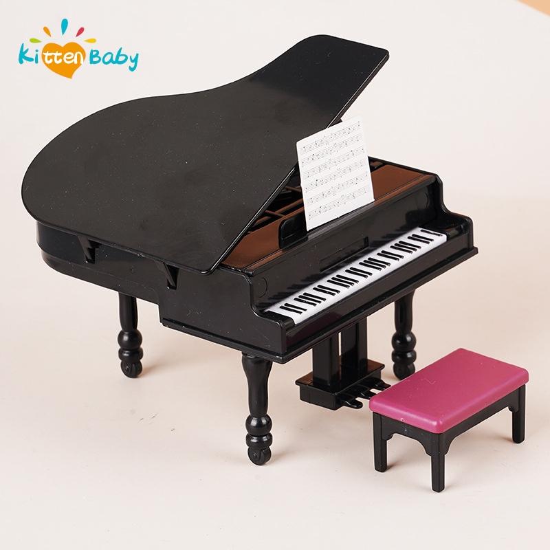 1 набор Гладкий DIY Износостойкий Миниатюрный Масштаб 1:12 Пианино для кукольного домика Деревянное пианино для кукольного домика для декора кукольного домика