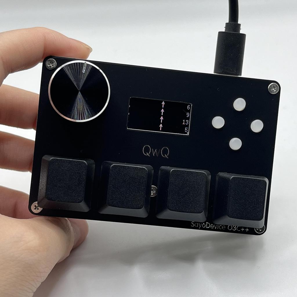 BTXETUEL SayoDevice O3C++ Клавиатура OSU с переключателями Холла с быстрым срабатыванием, магнитными линейными переключателями, ручкой и экраном, копировать/вставить, ярлык, макрос