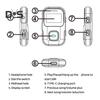 Bluetooth-совместимый приемник Автомобильный адаптер Расширенные возможности подключения Универсальная совместимость Аудиоадаптер Plug-Play Музыкальный приемник
