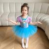 Нарядное праздничное платье принцессы для балета и танцев для детей, танцевальная пышная фатиновая юбка-пачка, костюм для Хэллоуина, сценический костюм