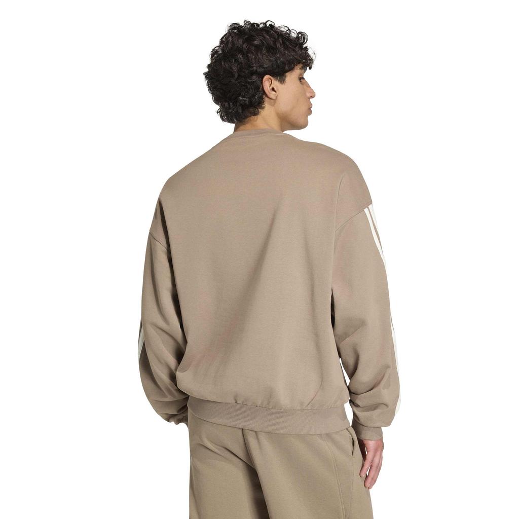 КОМПЛЕКТ Худи Crew BW222 L [Adidas] 3 полоски Мужской Хаки/Кремовый (KW2388)
