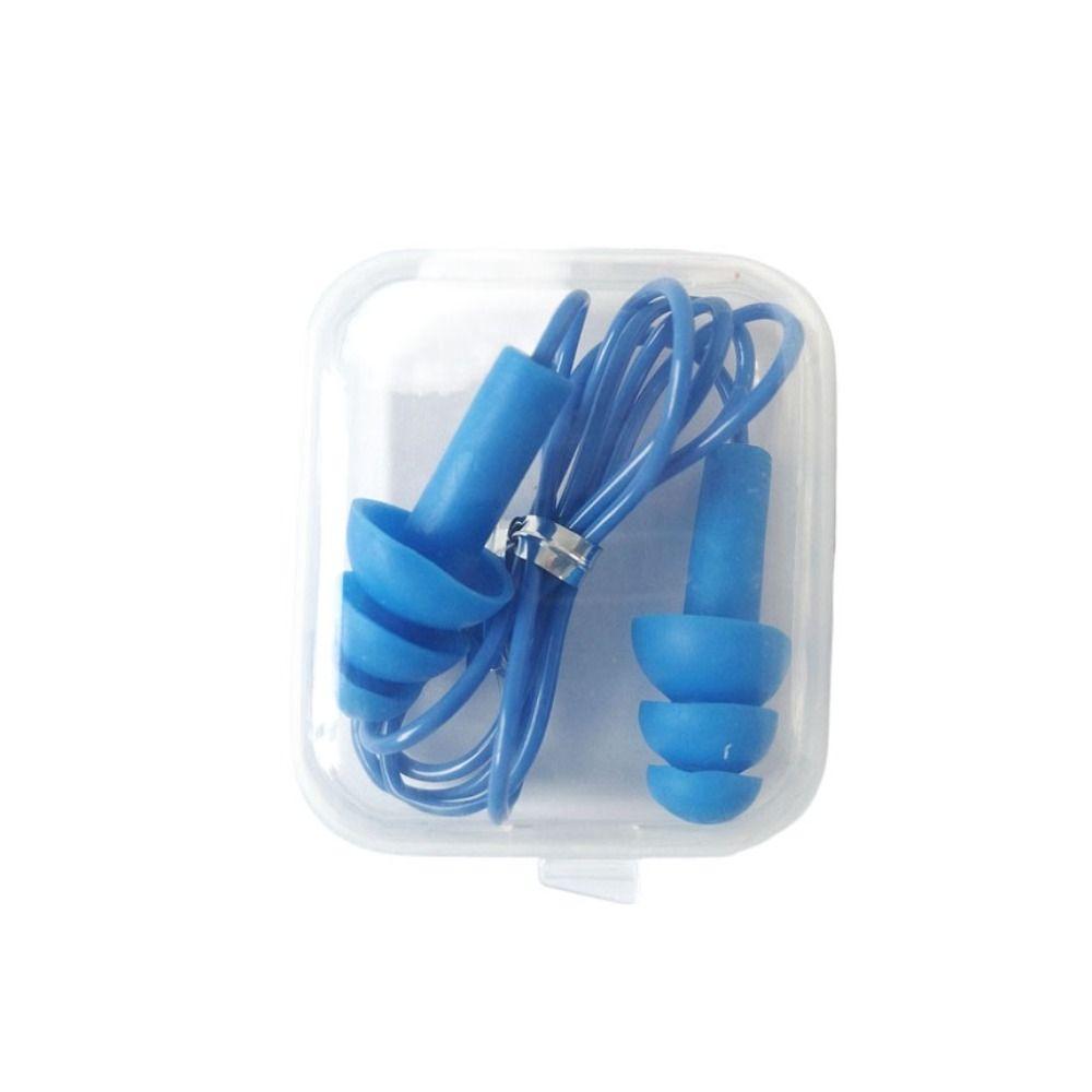 Accessories Hearing Sleep Earplugs Swim Ear Plugs Nasal Clip Earplugs with Rope Silicone Ear Plugs