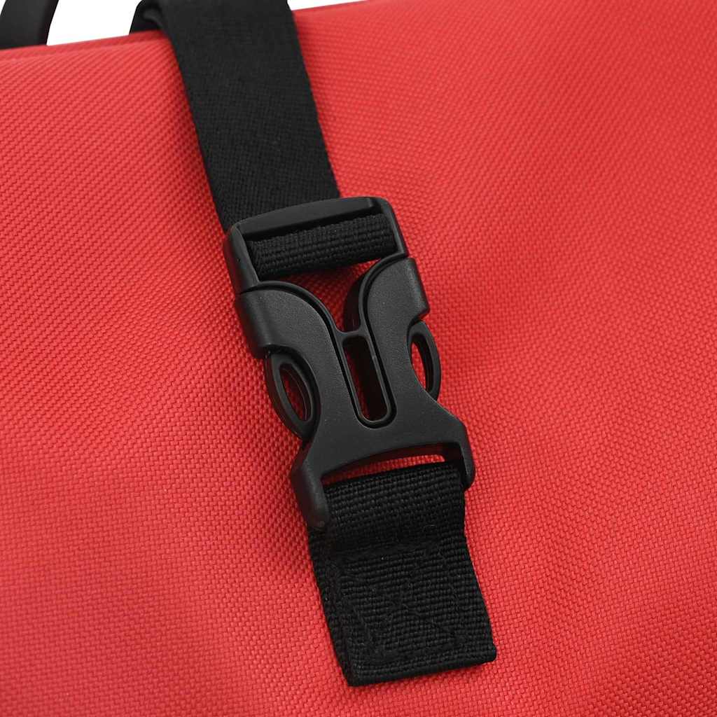 Bicycle Pannier Bag Red 34 x 16 x 59 cm Polyester