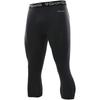 GronG Compression Antibacterial and UV Size Small Men's Tights, 3/4 Length, Moisture-Wicking, Quick-Drying, Odor-Resistant, Protection, Black,