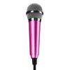 Portable Stereo Mic Mini Microphone Condenser 3.5mm Wired Karaoke