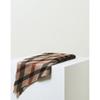 Daks Brown Check Wool 100  Pleats Scarf Dcsc3f581w3