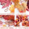 1.7m Red Autumn Maple Leaves Creative Fake Autumn Vines Maple Leaf Plant Decoration  Fall Decor