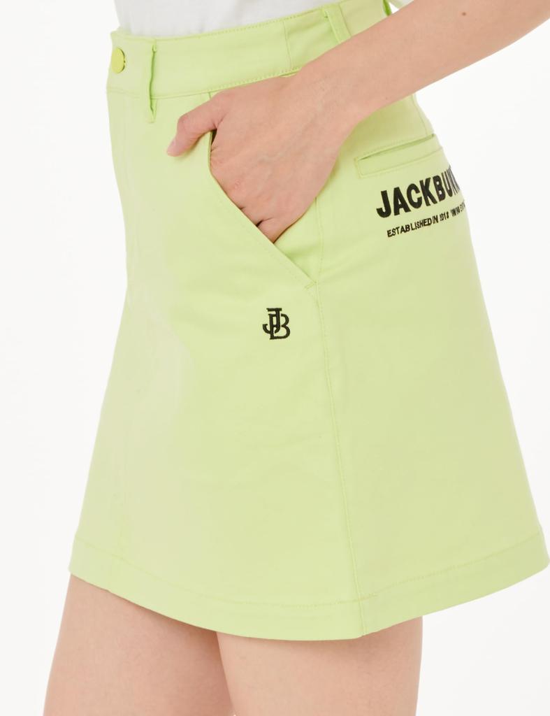 Jack Bunny Stretch Twill Size 2 Women's Skirt, Golf, 263-4234012, Lime, (L)